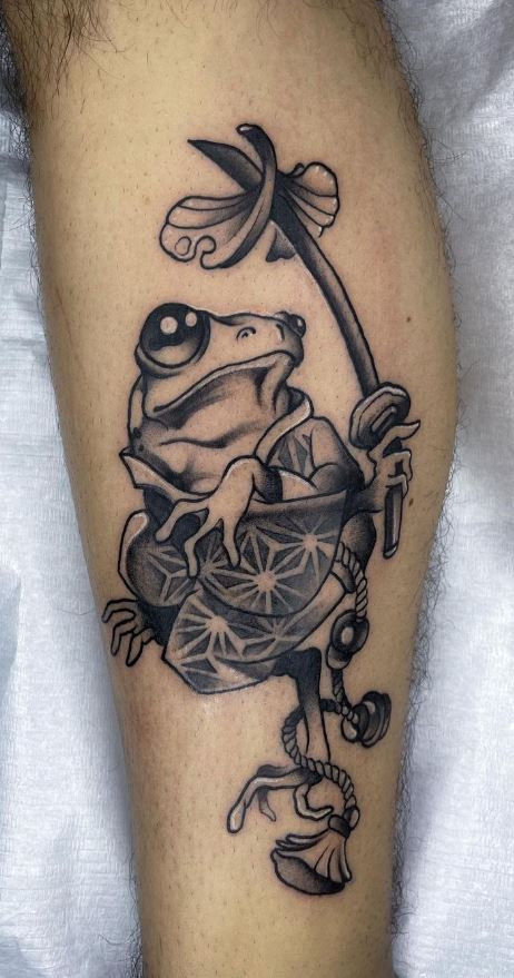 Samurai Frog Tattoo