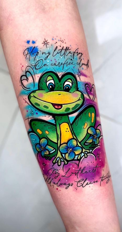 Cute Frog Tattoo