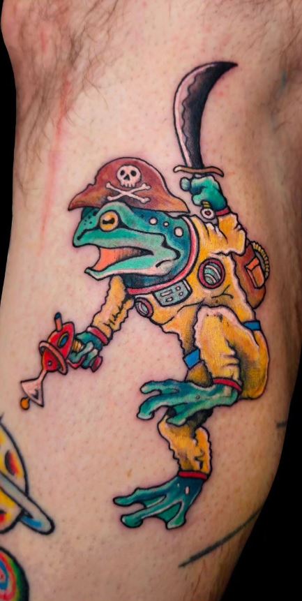 Boss Frog Tattoo