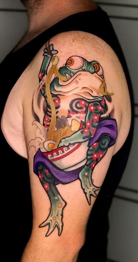Japanese Frog Tattoo