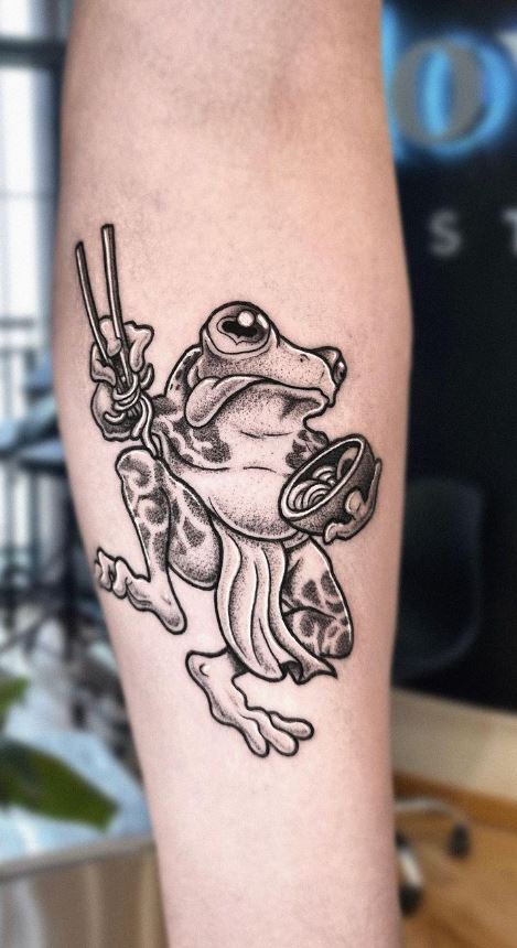 Japanese Frog Tattoo
