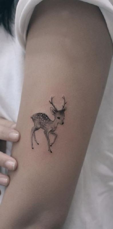 small deer tattoo 03