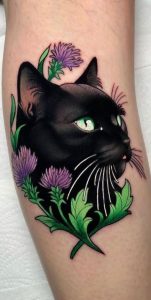 85 Bewitching Black Cat Tattoos - Tattoo Me Now