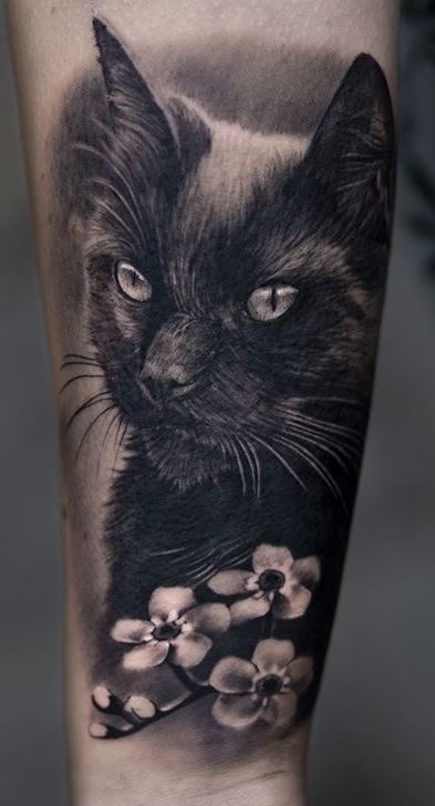 Realistic Cat Tattoos