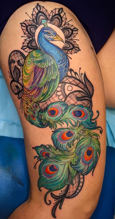 Peacock Bird Tattoos display Color and Beauty | Ratta Tattoo