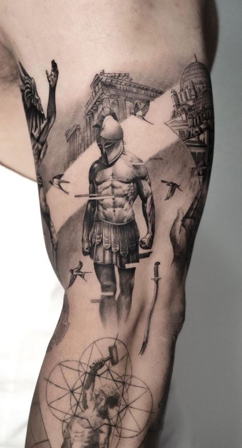 65 Masculine Spartan Tattoos For Men, Spartan Tattoo Ideas and Meaning -  Tattoo Me Now